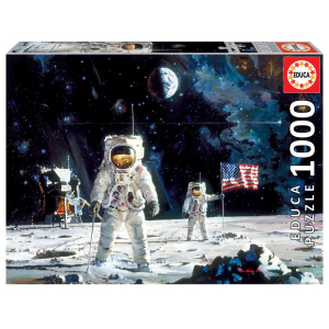 First Men on the Moon, Robert McCall - 1000 pieces - Genuine Puzzle