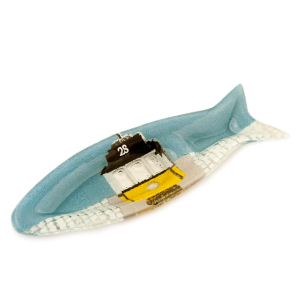 Glass Sardine Platter small 24 x 8cm Lisbon Tram 28