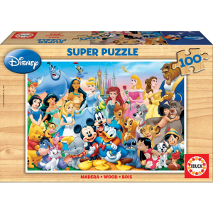 The Wonderful World of Disney - 100 pieces - Disney Wood Puzzle