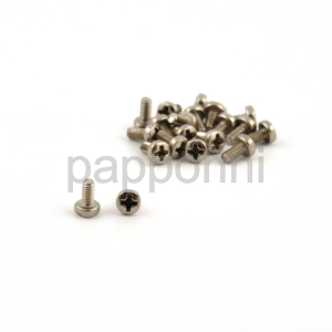 Stainless steel round Phillips screws M2 x 4mm