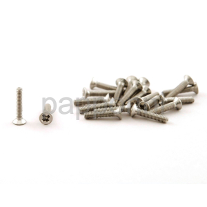 Stainless steel flat Phillips screws M2 x 10mm