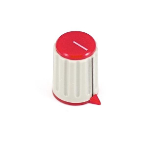 Red potentiometer knob 6mm shaft
