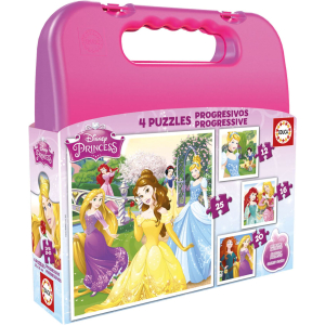 Disney Princess - 12 + 16 + 20 + 25 pieces - Disney Puzzle Bag